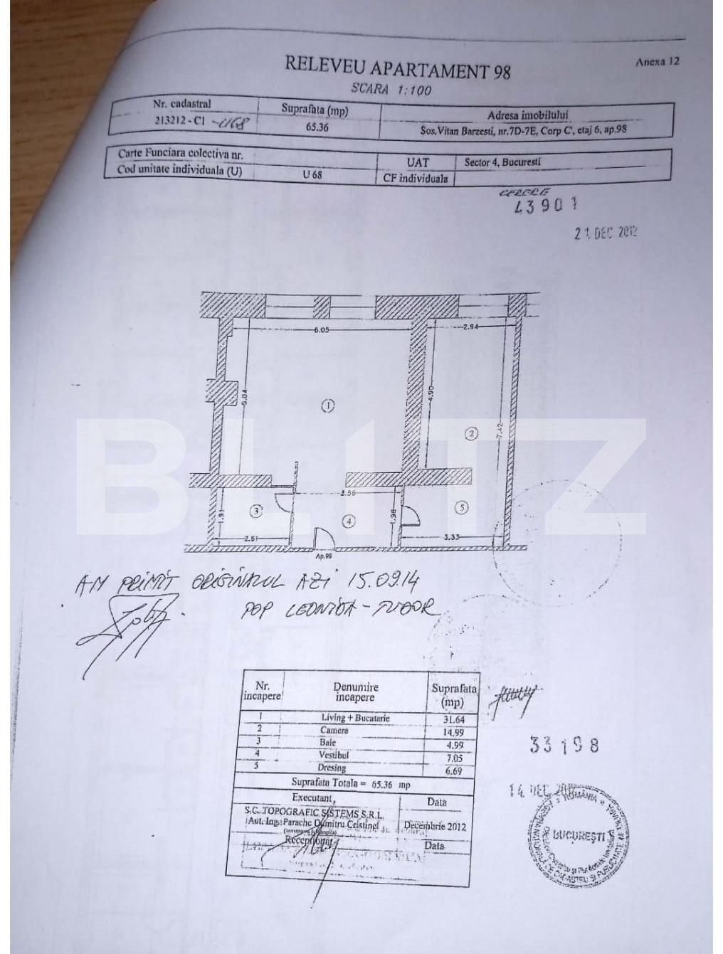 Apartament de 2 camere, 67 mp, cartier Vitan-Bârzești