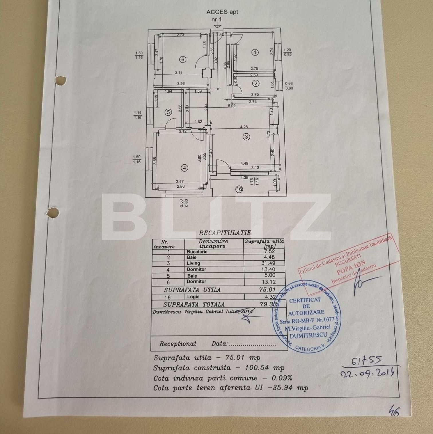 Apartament de vânzare 3 camere Bucurestii Noi - 131341AV | BLITZ București | Poza1