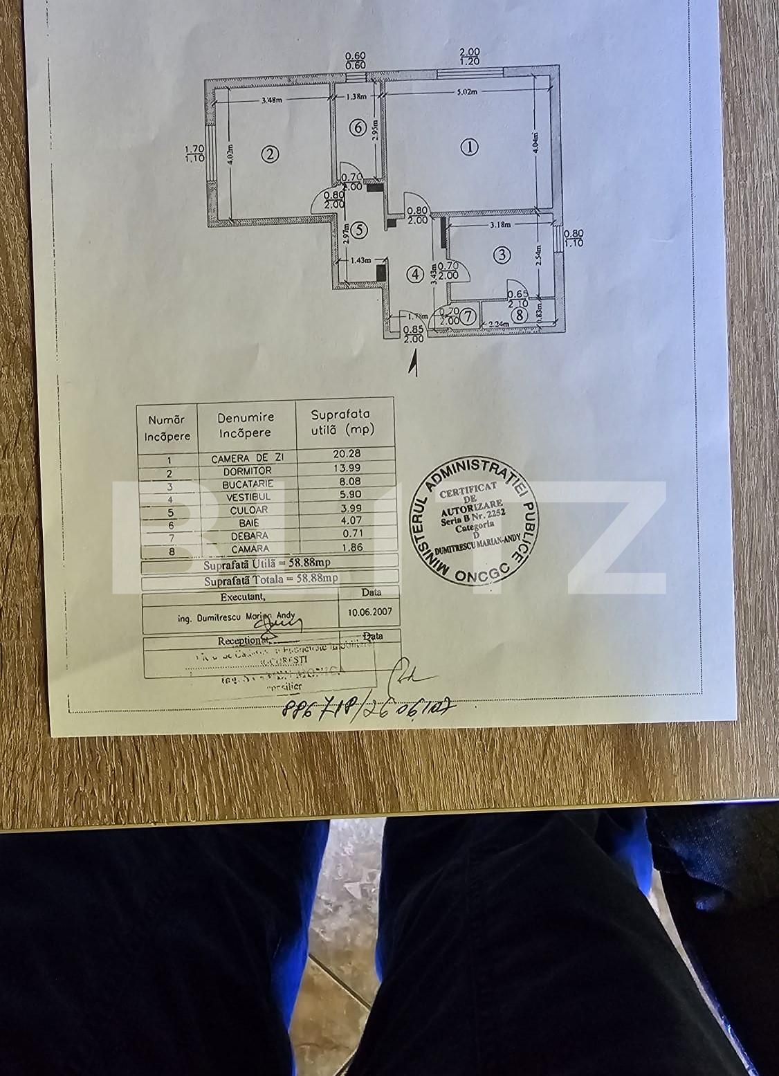 Apartament 2 camere, 59mp, centrala termica, zona Vitan-Mall Vitan