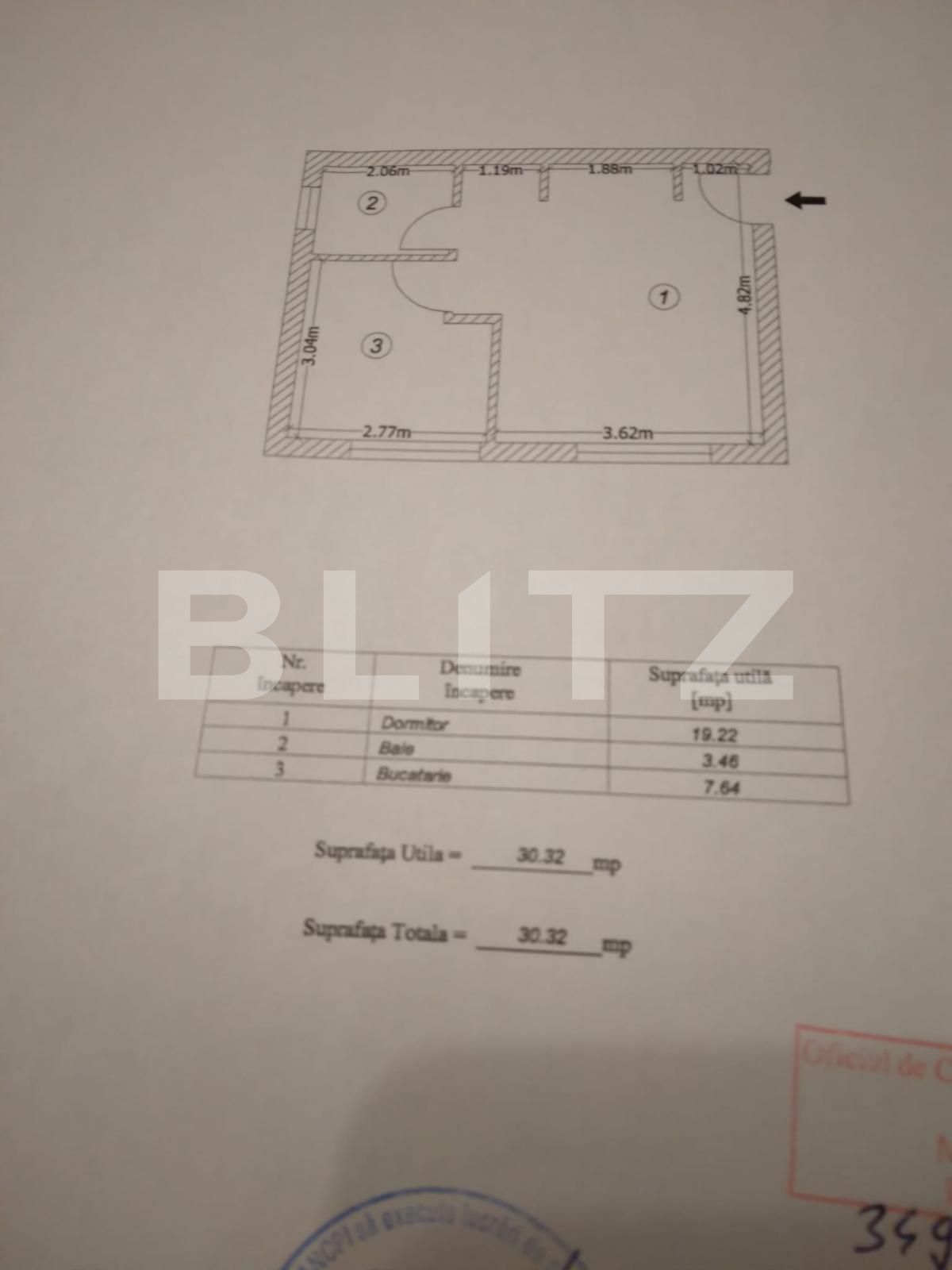 Garsoniera 30mp, zona Piata Sudului