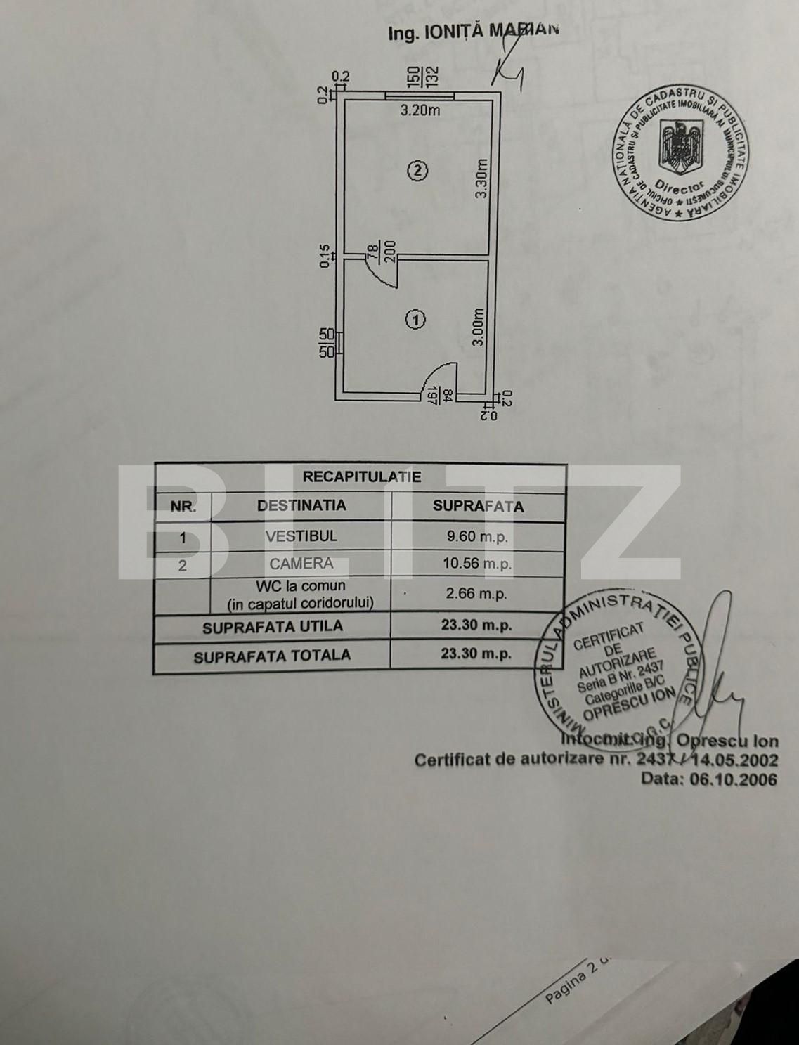 Garsonieră Renovabilă, 23 mp, Apărătorii Patriei