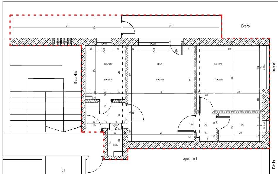 Apartament de 2 camere, 56 mp, Piața Sudului