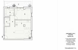 Apartament 2 camere, 75.11mp, ansamblu rezidential Dudesti