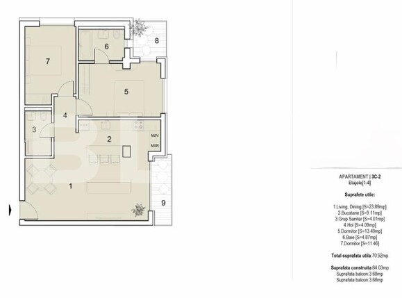 Apartament de vânzare 3 camere Dudesti - 139350AV | BLITZ București | Poza9