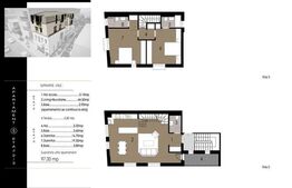 Apartament pe doua niveluri, 3 camere, 97 mp, terasa de 5,8 mp!