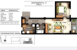 Apartament 2 camere, 58.07 mp, in ansamblu rezidential nou, zona Ghencea
