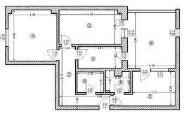 Apartament de trei camere decomandate, 73mp, terasa de 20mp, metrou Jiului