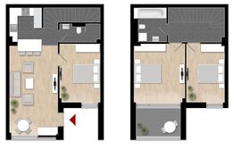 Apartament tip duplex 95 mp utili in Tunari