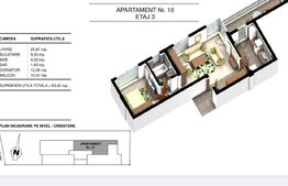Apartament 2 camere, 63.42 mp, in ansamblu rezidential nou, zona Ghencea