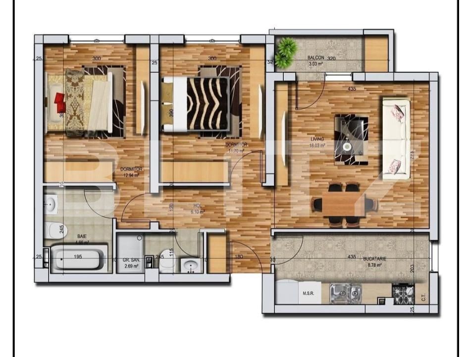 Apartament de vânzare 3 camere Chiajna - 156506AV | BLITZ București | Poza8