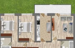 Apartament 3 camere cu terasă și grădină privată, parter, bloc nou Pantelimon