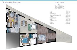 Apartament de vanzare, cu 4 camere, 115,82 mp, zona Salajan