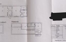 Casa cu 3 camere, 60 mp, mansarda, zona Unirii