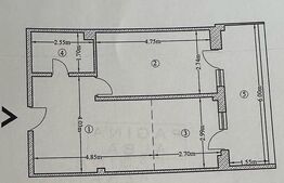 Apartament cu 2 camere, 43 mp, semidecomandat, parcare subterană-135.000 €