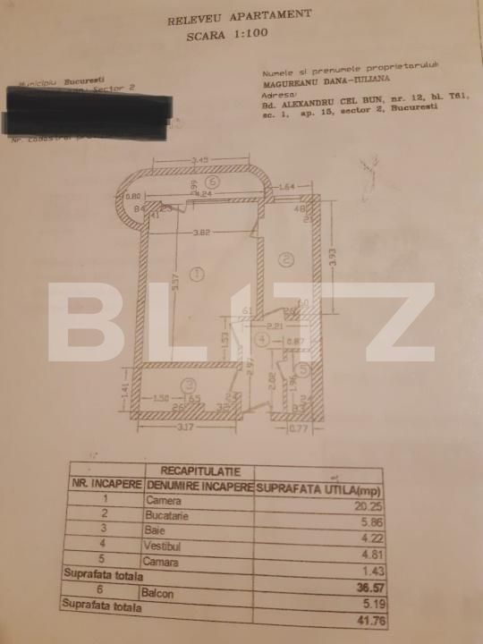 Garsonieră de vânzare Tei - 170910AV | BLITZ București | Poza19