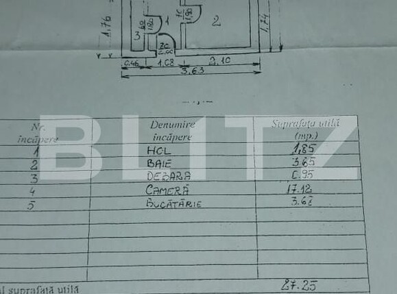 Garsonieră de vânzare Giurgiului - 177688AV | BLITZ București | Poza5