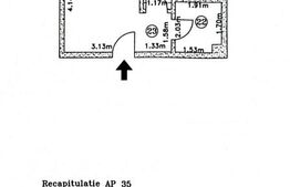 Apartament de 2 camere, 39 mp, zona Aparatorii Patriei 