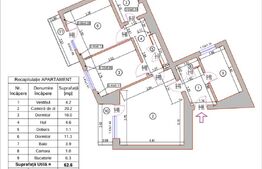 Apartament cu 3 camere, 68 mp, lux, zona Metrou Tineretului 