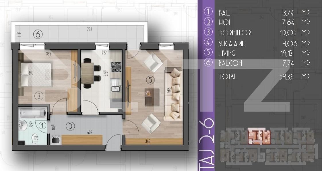 Apartament de vânzare 2 camere Popesti-Leordeni - 182761AV | BLITZ București | Poza13