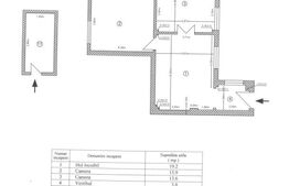 Apartament 3 camere, 75.80 mp, zona Unirii