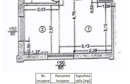 Garsonieră, 23 mp, cu loc de parcare