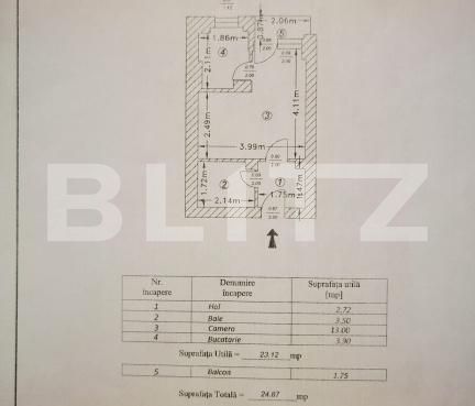 Garsonieră de vânzare 13 Septembrie - 188370AV | BLITZ București | Poza10