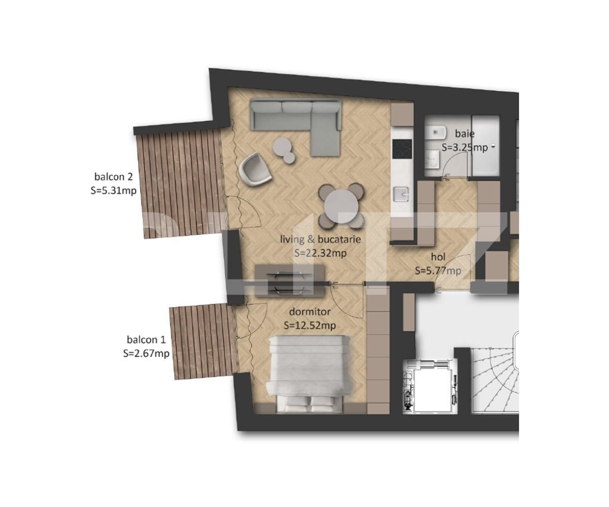 Apartament de vânzare 2 camere Central - 62398AV | BLITZ București | Poza1