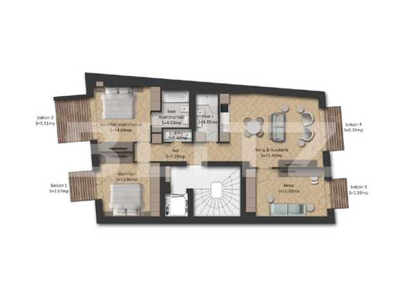 Apartament de vânzare 4 camere Central - 62399AV | BLITZ București | Poza1