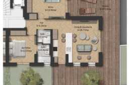 Apartament 3 camere, 117 mp utili, 22 mp GRADINA!