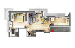 Apartament de 2 camere Lux, Victoriei, 56 mp utili