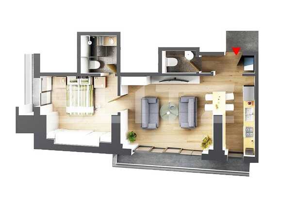 Apartament de vânzare 2 camere Central - 63540AV | BLITZ București | Poza1