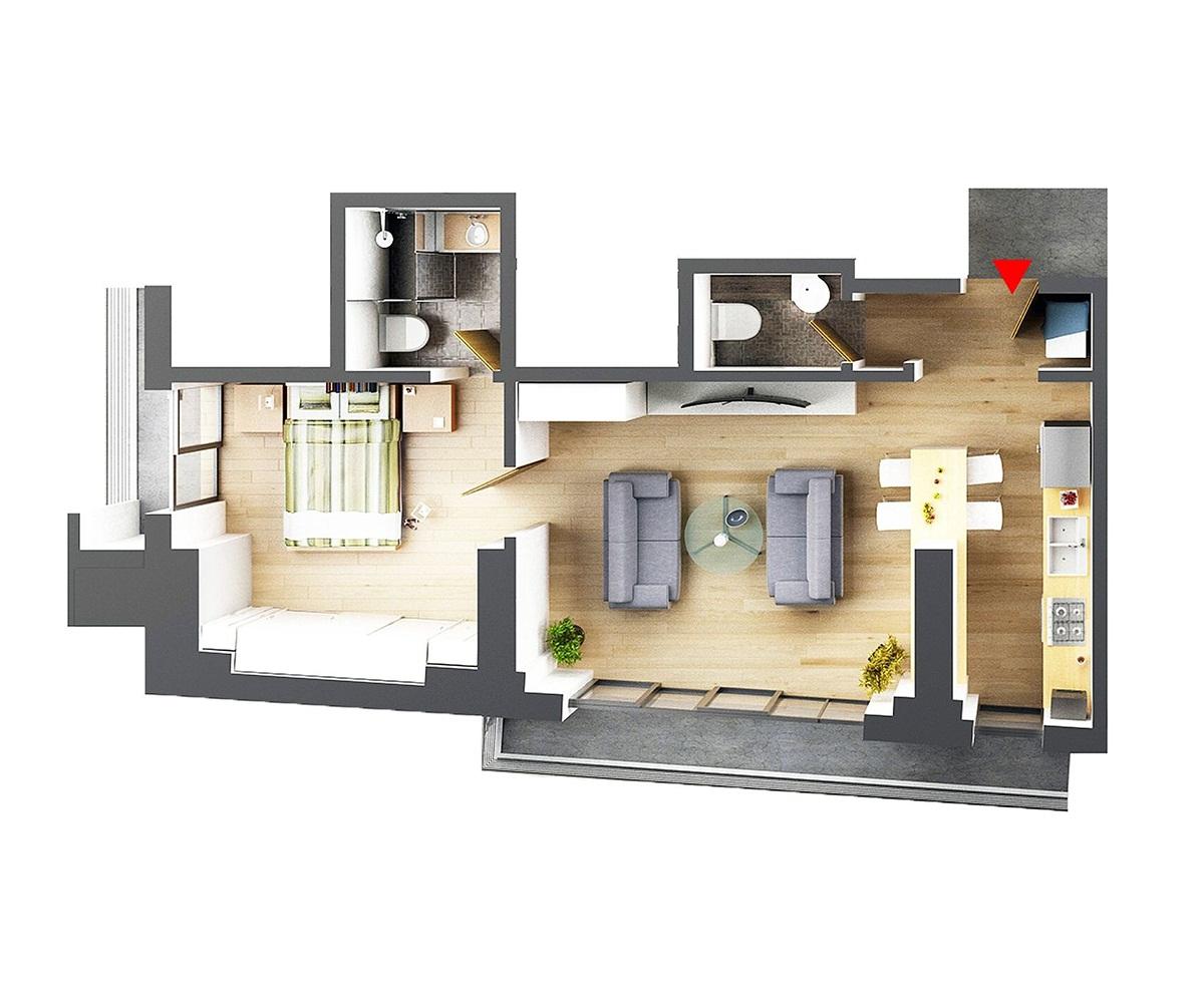 Apartament de vânzare 2 camere Central - 63540AV | BLITZ București | Poza1