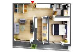 Apartament de 2 camere, 47 mp utili, Victoriei!