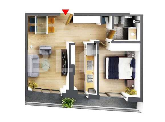 Apartament de vânzare 2 camere Central - 63541AV | BLITZ București | Poza1