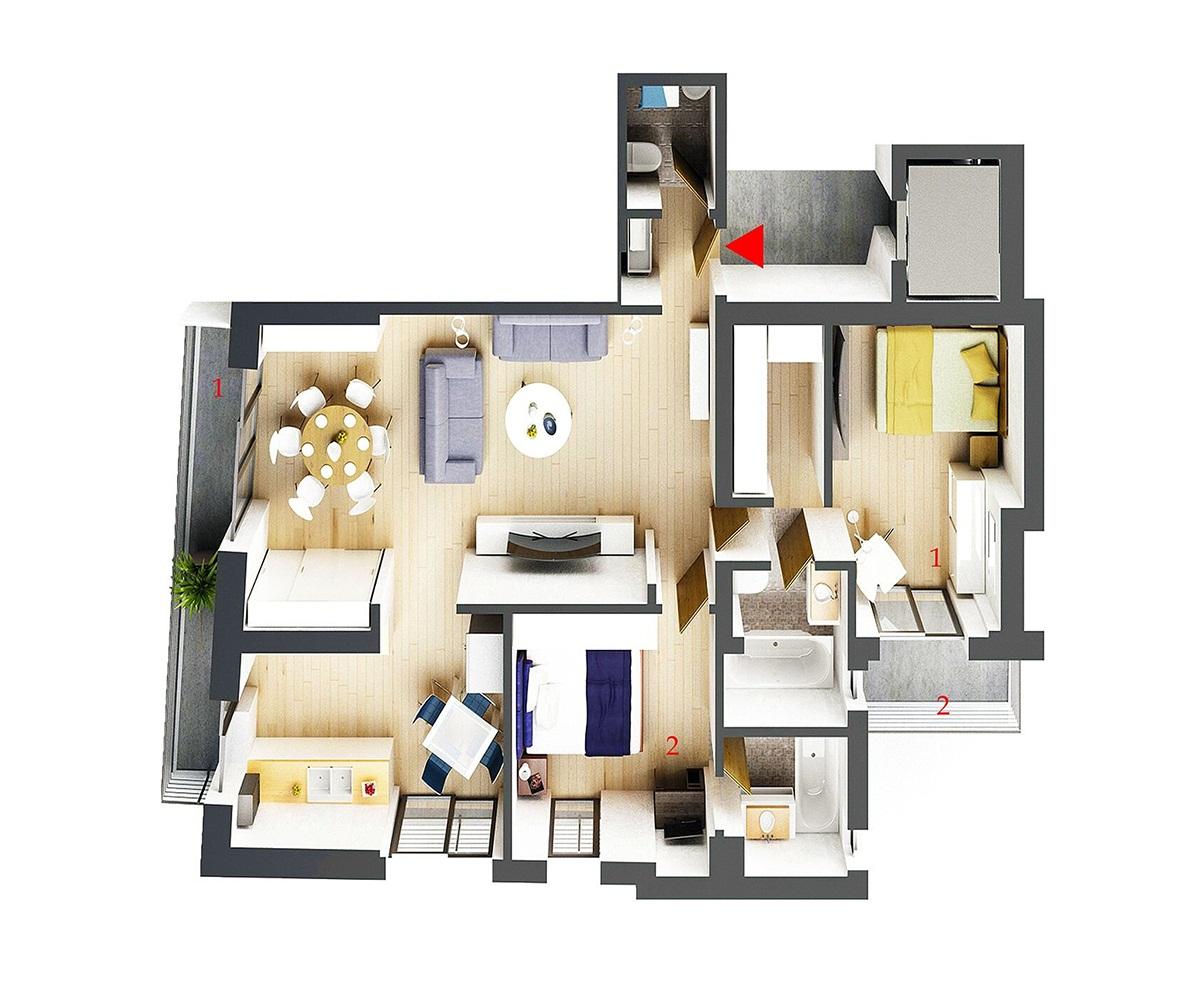 Apartament de vânzare 3 camere Central - 63543AV | BLITZ București | Poza1