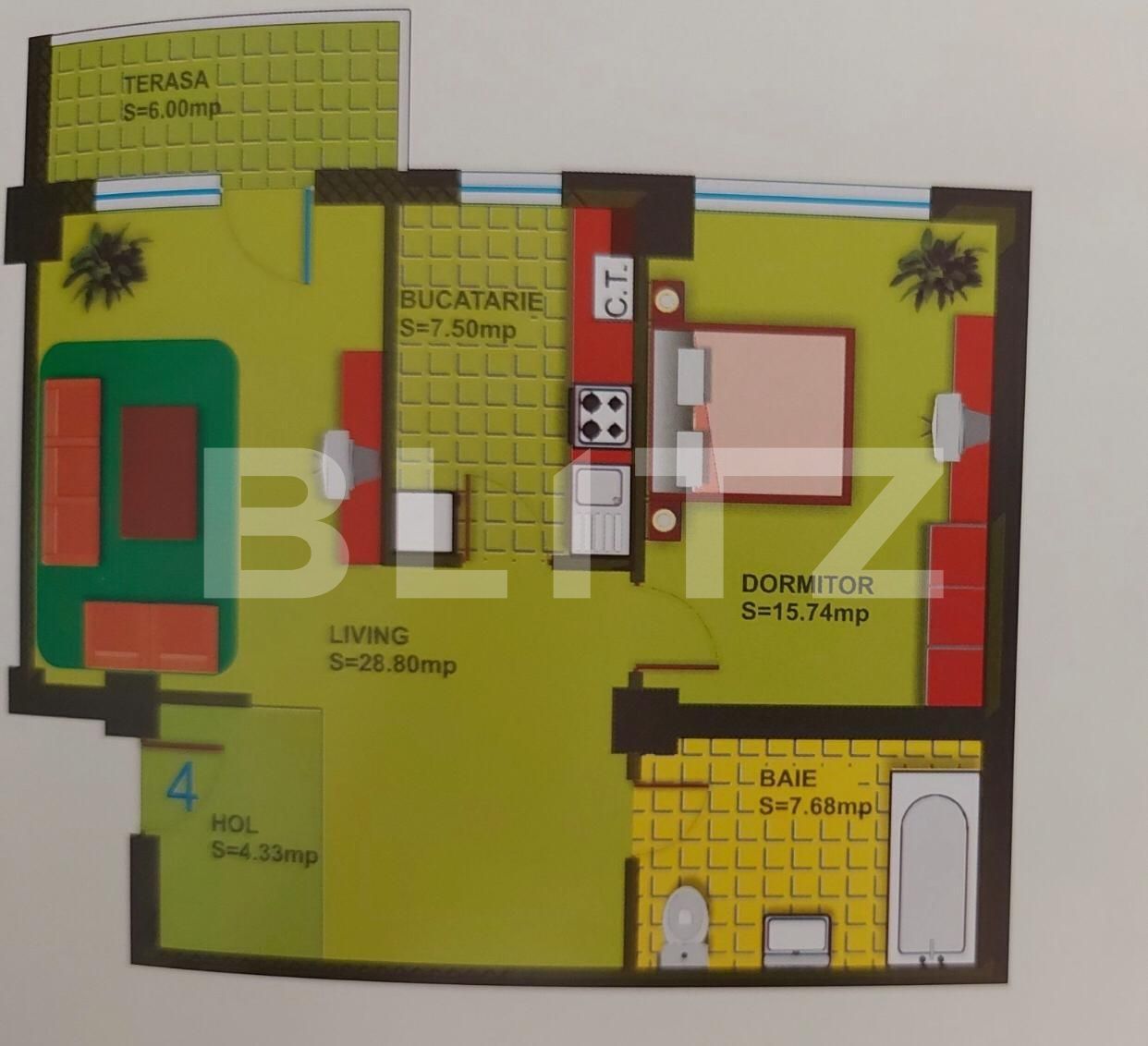 Apartament de vânzare 2 camere Popesti-Leordeni - 64658AV | BLITZ București | Poza9