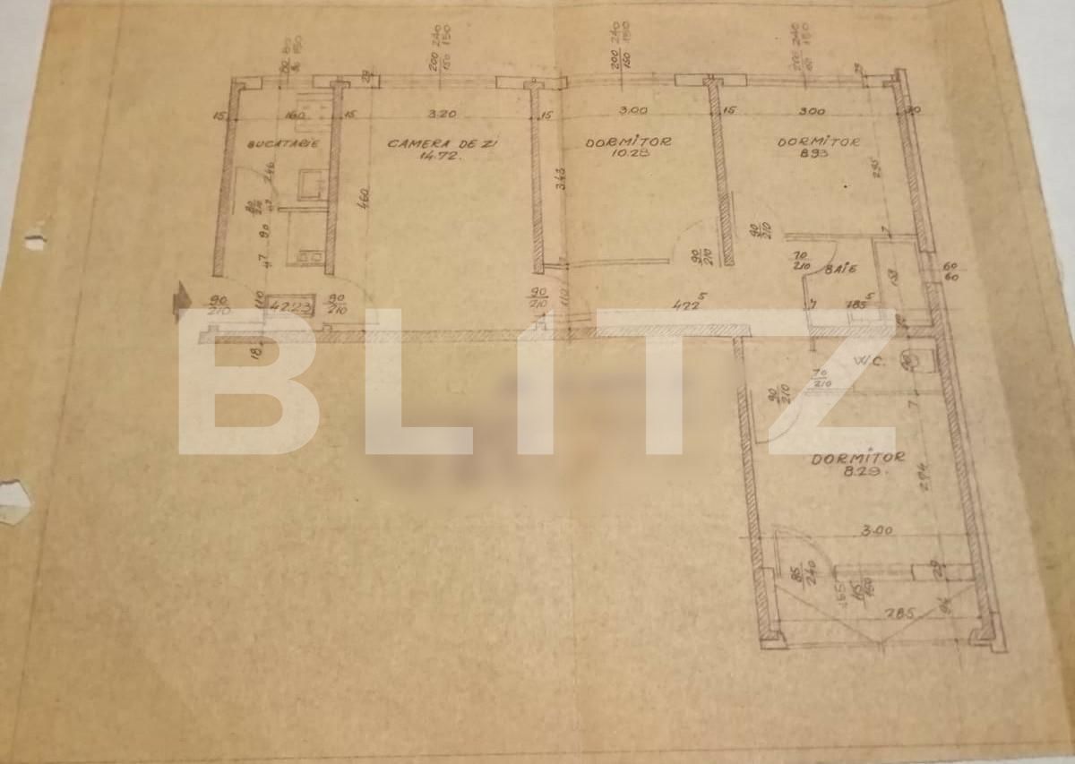 Apartament 4 camere, 62 mp, 2 băi, zona Târgul Neamț