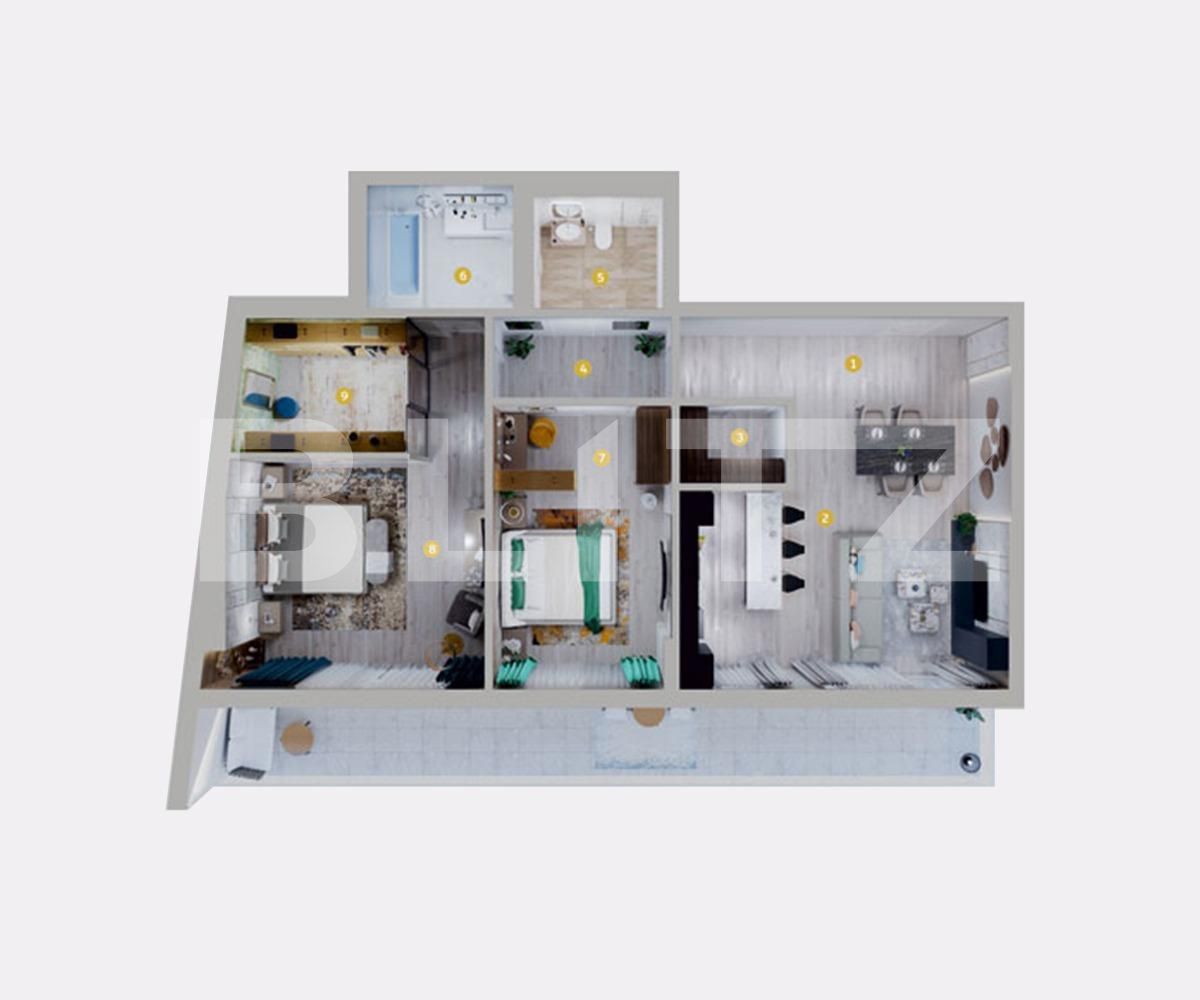 Apartament de vânzare 3 camere Baneasa - 66321AV | BLITZ București | Poza2