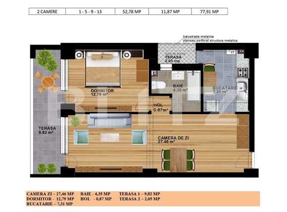 Apartament de vânzare 2 camere Vitan - 66383AV | BLITZ București | Poza3