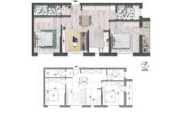 3 camere, 67 mp utili, balcon, etaj intermediar! Optional parcare!