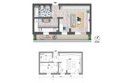 Vanzare garsoniera, 33.30 mp utili, terasa, imobil nou!