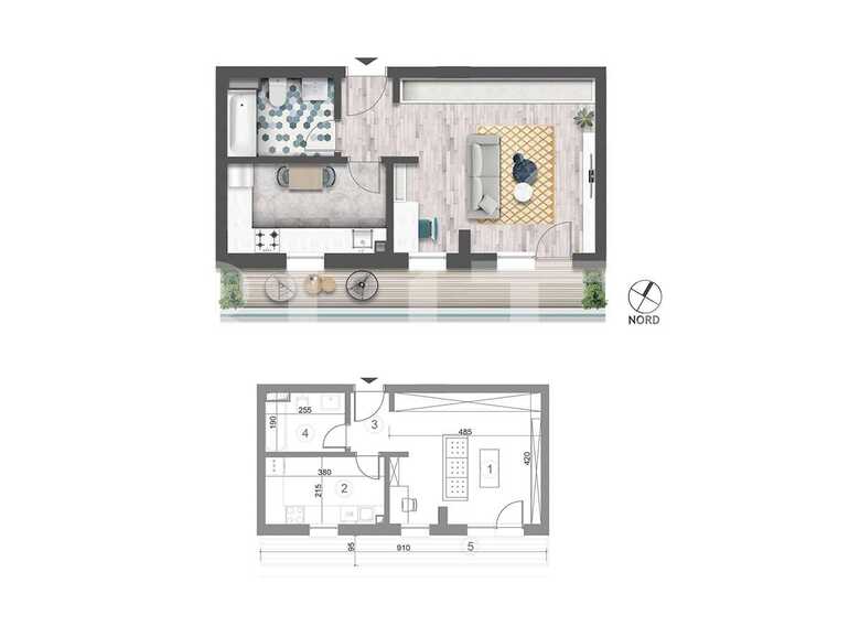 Garsonieră de vânzare Est - 66393AV | BLITZ București | Poza1