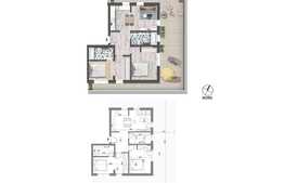 Vanzare apartament de 3 camere, 64.3 mp utili, TERASA spatioasa!