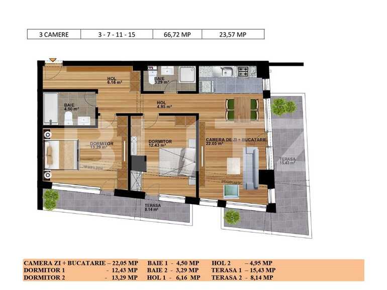 Apartament de vânzare 3 camere Vitan - 66395AV | BLITZ București | Poza1