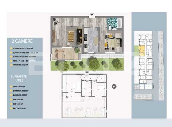 Apartament de vânzare 2 camere Est - 66404AV | BLITZ București | Poza2