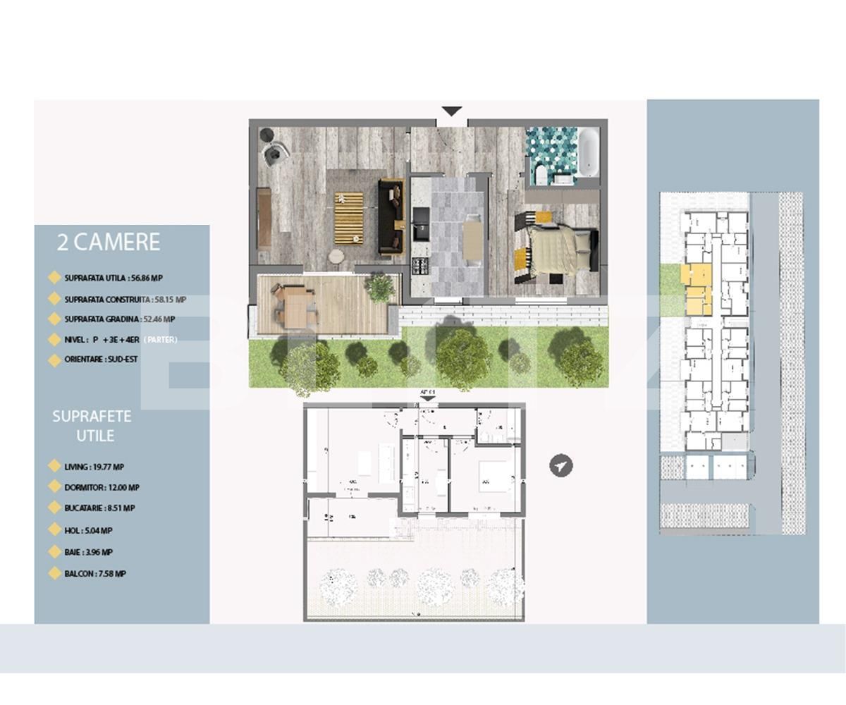 Apartament de vânzare 2 camere Est - 66404AV | BLITZ București | Poza2