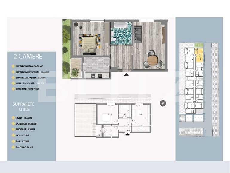Apartament de vânzare 2 camere Est - 66406AV | BLITZ București | Poza1