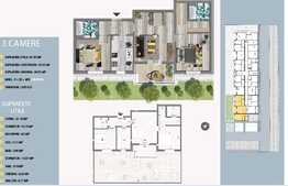 Apartament de 3 camere, 81.93 mp, GRADINA de 69.91 mp