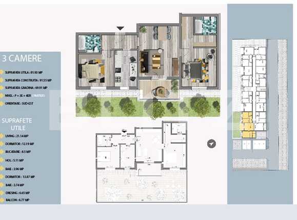 Apartament de vânzare 3 camere Est - 66412AV | BLITZ București | Poza1