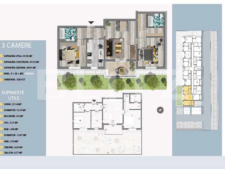 Apartament de vânzare 3 camere Est - 66412AV | BLITZ București | Poza1